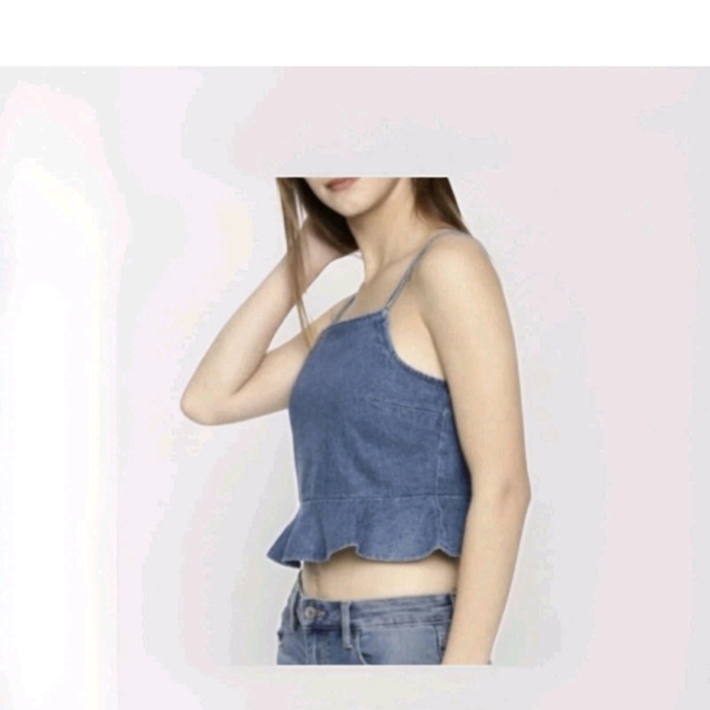 American Eagle Outfitters Blue Denim Camisole
